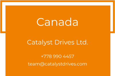 Canada  Catalyst Drives Ltd. +778 990 4457 team@catalystdrives.com